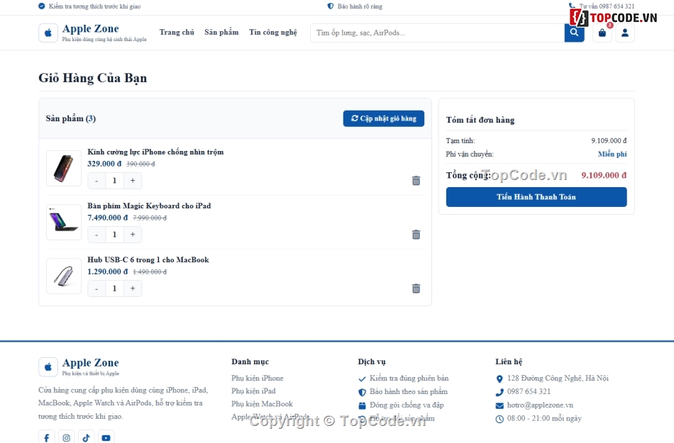 Website bán đồ dùng,App bán đồ,App